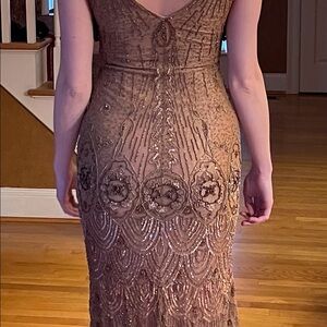 Dolce Jovani Sleeveless Midi Dress